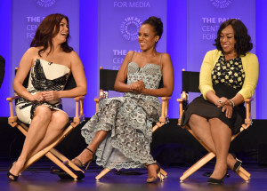 Bellamy Young, Kerry Washington and Shonda Rhimes